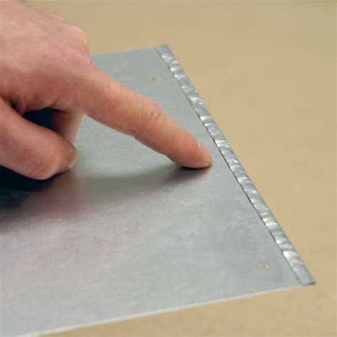 crimped metal sheets|sheet metal edge shapers.